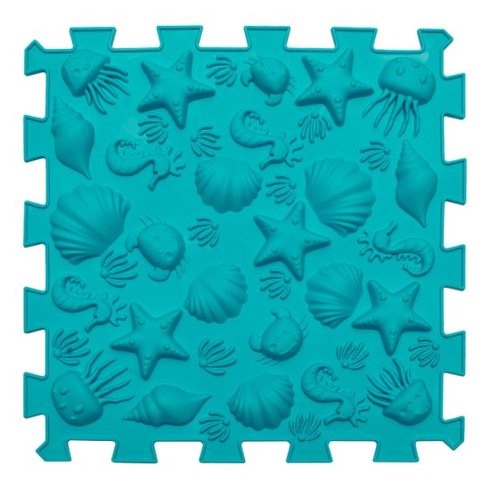 Masážní podložka Puzzle Mix pastel 9 prvků