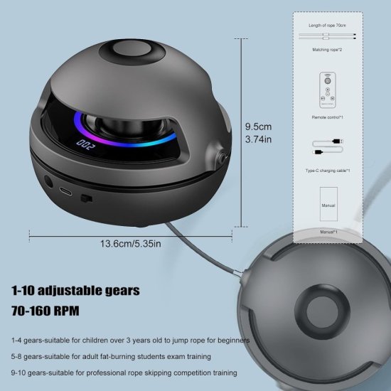 Chytré švihadlo s dálkovým ovládáním a Bluetooth reproduktorem