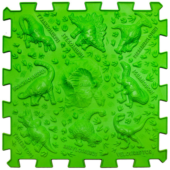 Masážní podložka Puzzle Dinosauři 12 prvků
