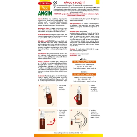 Sprej na bolest v krku 25 ml