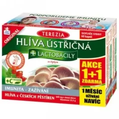 Hlíva ústřičná + lactobacily 60+60 kapslí