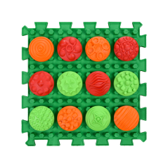 Masážní podložka Puzzle Mix plástve 1 díl + sada modulů vzory