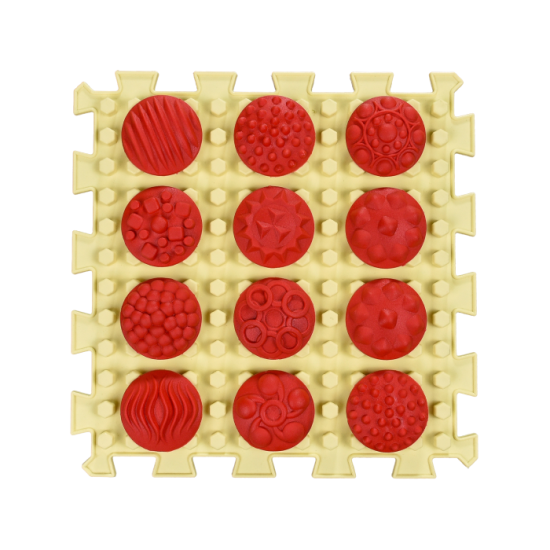 Masážní podložka Mix Puzzle 6 dílů + 6 sad modulů vzory
