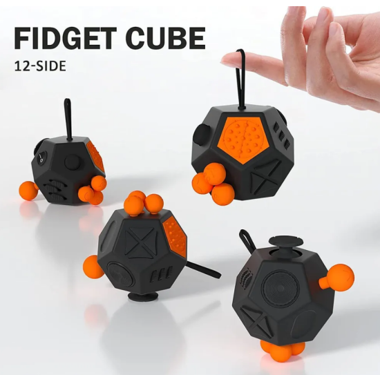 Fidget kostka pro rozvoj jemné motoriky – antistresová hračka