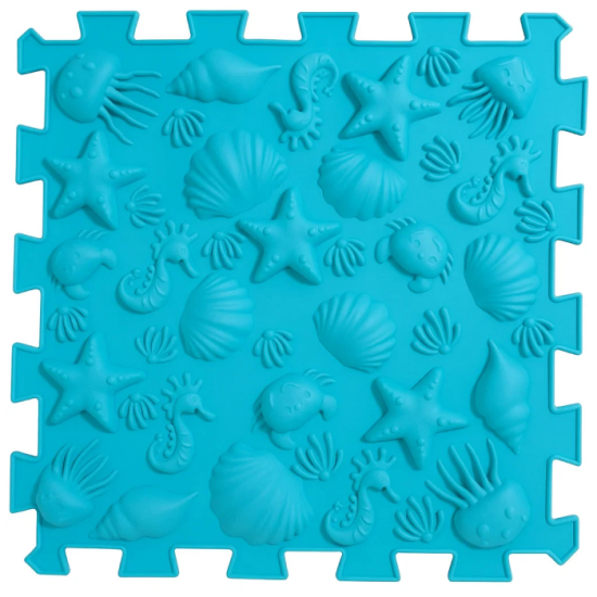 Masážní podložka Mix Puzzle 6 dílů + 6 sektorů pastel