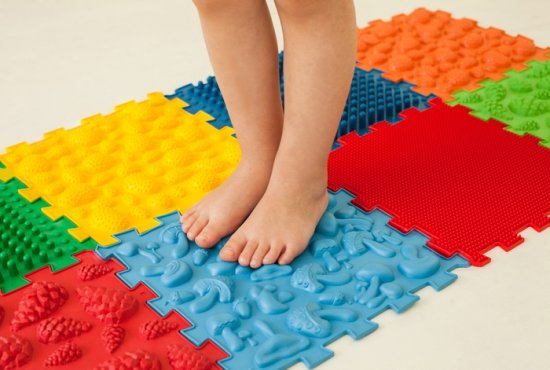 Masážní podložka Mix Puzzle 10 dílů + vzory zdarma