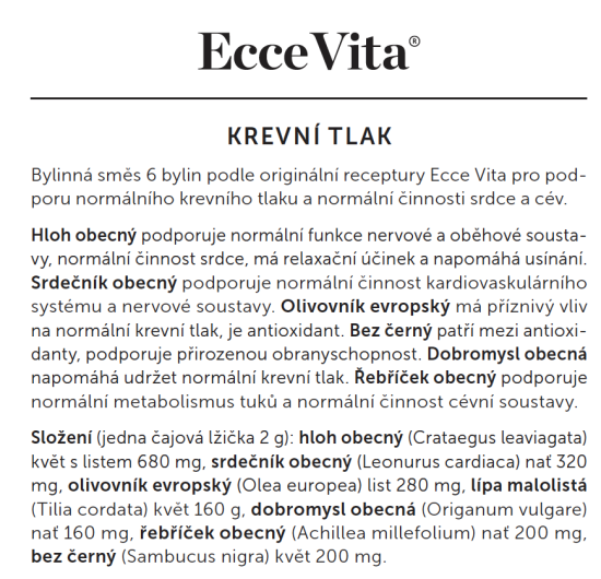 Bylinná směs Krevní tlak