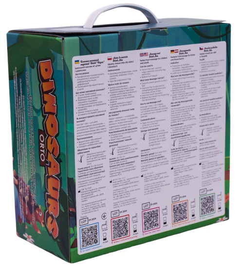 Masážní podložka Puzzle Dinosauři 12 prvků