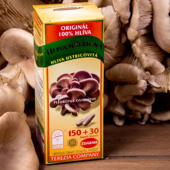 100% Hlíva ústřičná 180 kapslí
