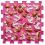 Masážní podložka Puzzle Houby barevné růžové 1 modul - Počet prvků: 1