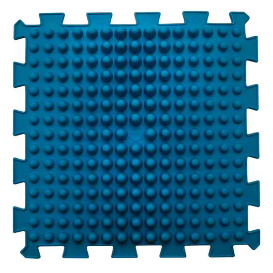 Masážní ortopedická podložka Puzzle Mix 6 modulů modrá houba