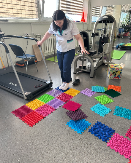 Masážní rehabilitační podložka Mix 20 prvků tvrdá