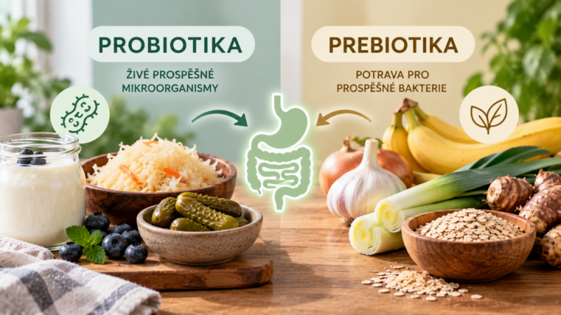 Probiotika a prebiotika: jaký je rozdíl