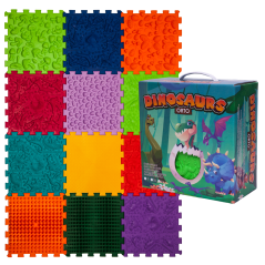 Masážní podložka Puzzle Dinosauři 12 prvků
