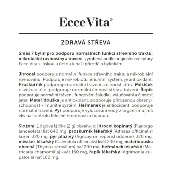 Bylinná směs Zdravá střeva