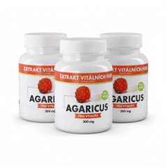 Agaricus  - Žampion mandlový 360 kapslí  2 + 1 ZDARMA