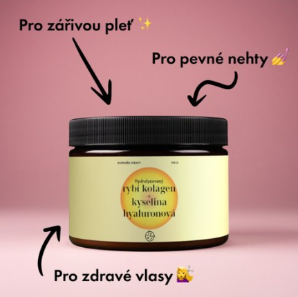 Hydrolyzovaný rybí kolagen+kyselina hyaluronová příchuť mango 195g