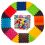 Masážní podložka Puzzle 8 prvků + 8 trojúhelníků - Počet prvků: 16