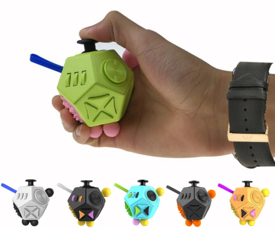 Fidget kostka pro rozvoj jemné motoriky – antistresová hračka