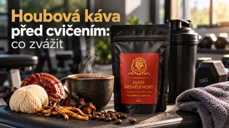 Houbová káva před cvičením: co zvážit