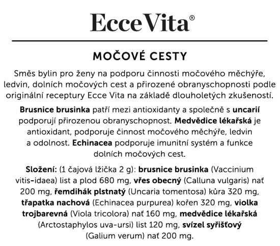 Bylinný čaj Močové cesty