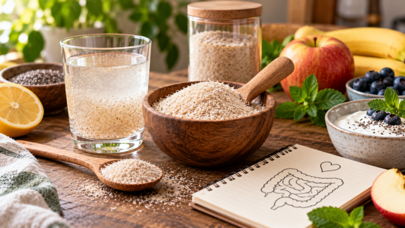 Psyllium a trávení: jak vláknina funguje