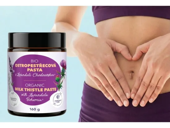 BIO Ostropestřecová pasta s Levandulí Chodouňskou 160g