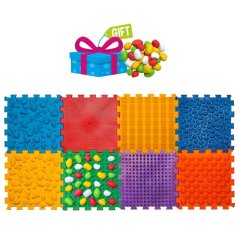 Masážní podložka Mix Puzzle 8 dílů + modul kameny