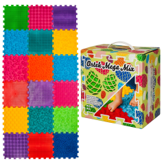 Masážní ortopedická podložka Puzzle Mega Mix 18 modulů