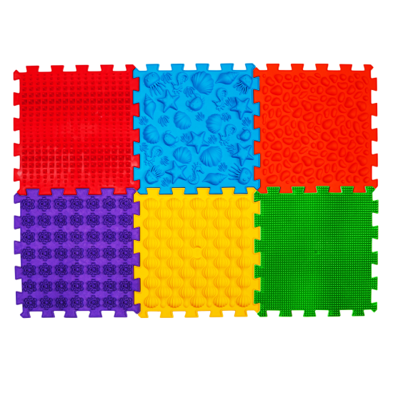Masážní ortopedické podložky Ortek "Puzzle Námořní" 6 modulů