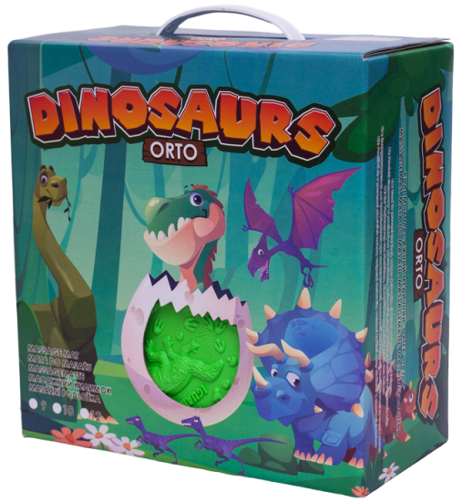 Masážní podložka Puzzle Dinosauři 12 prvků