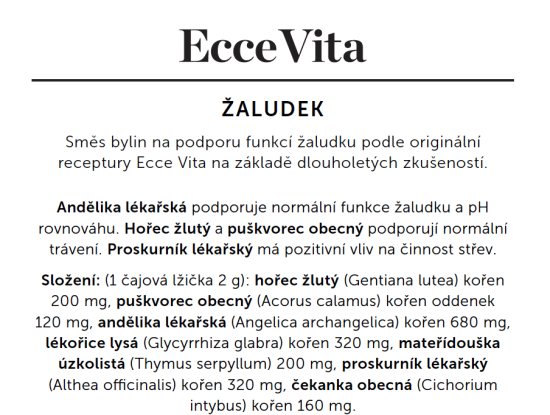 Bylinný čaj Žaludek