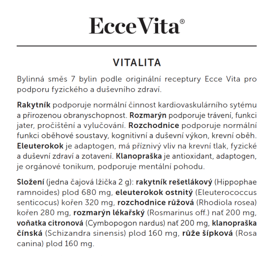 Bylinná směs Vitalita