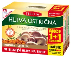 Hlíva ústřičná s rakytníkovým olejem 60+60 kapslí