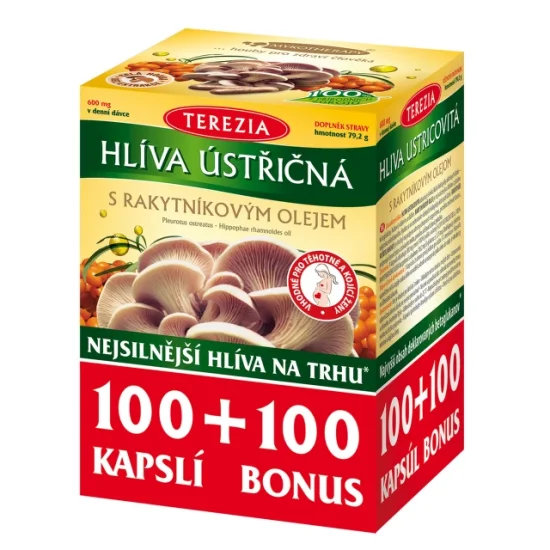 Hlíva s rakytníkovým olejem cps.100+100