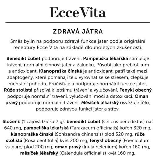 Bylinný čaj Zdravá játra