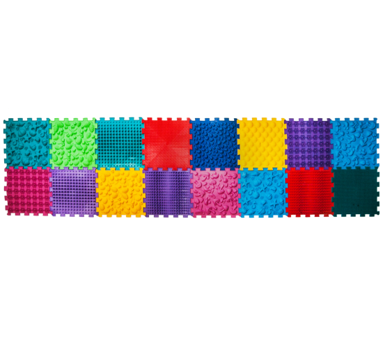 Masážní ortopedická podložka Puzzle Mega Mix 16 modulů