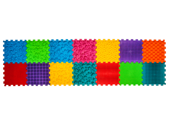 Masážní ortopedická podložka Puzzle Mega Mix 14 modulů