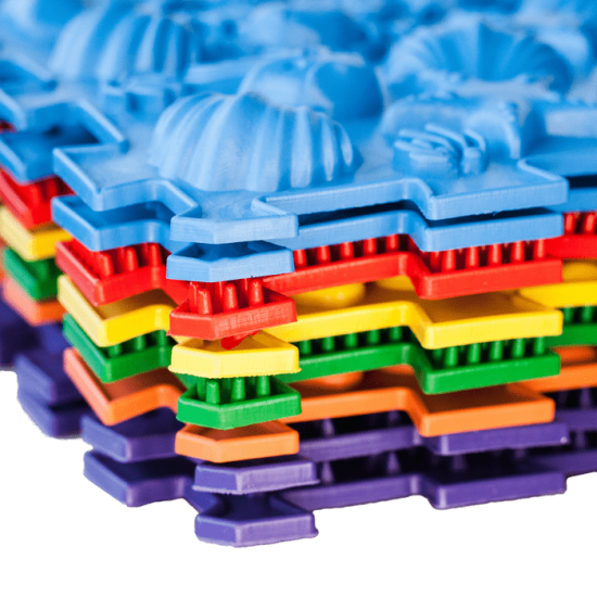 Masážní ortopedická podložka "Puzzle Mix" Oblázky 1 modul