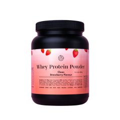 Syrovátkový protein s příchutí jahoda