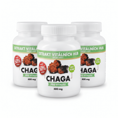 Chaga 50% - Rezavec šikmý 360 kapslí 2 + 1 ZDARMA