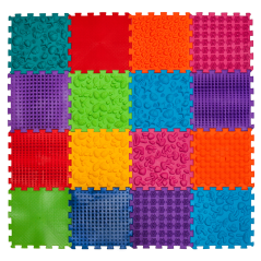 Masážní ortopedická podložka Puzzle Mega Mix 16 modulů