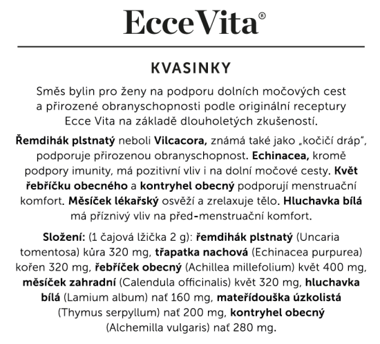 Bylinný čaj Kvasinky