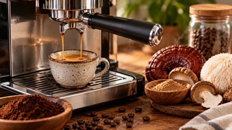 Houbová káva espresso: lze ji připravit v kávovaru?