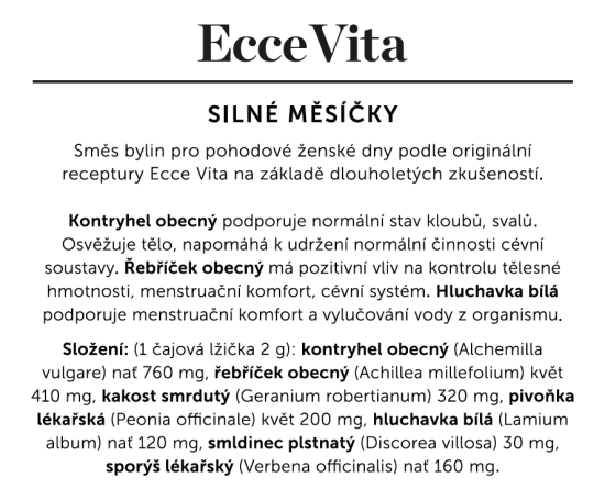 Bylinný čaj Silné měsíčky