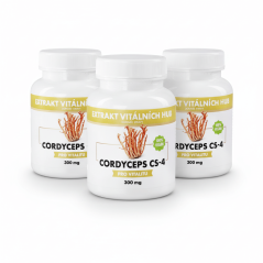 Cordyceps CS-4 - Housenice čínská 360 kapslí 2 + 1 ZDARMA
