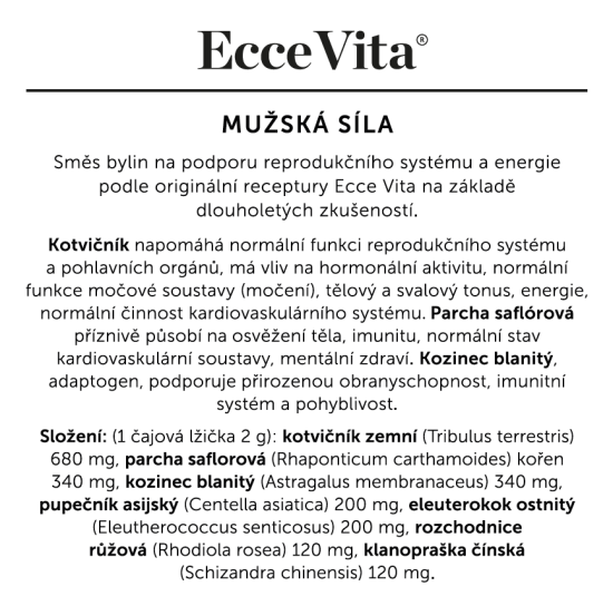 Bylinný čaj Mužská síla