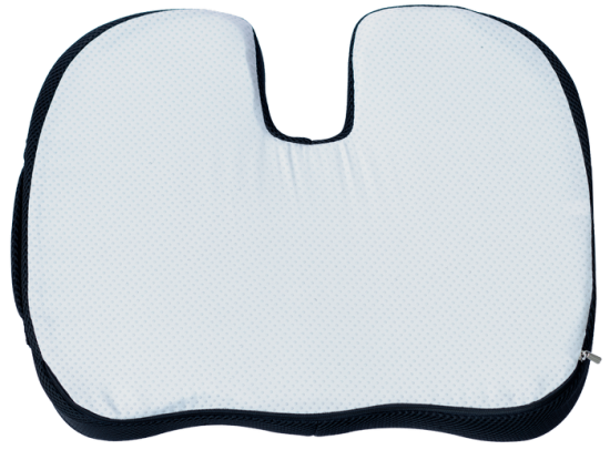 Gelový podsedák z paměťové pěny na židli 45 × 35 × 7 cm se zipem