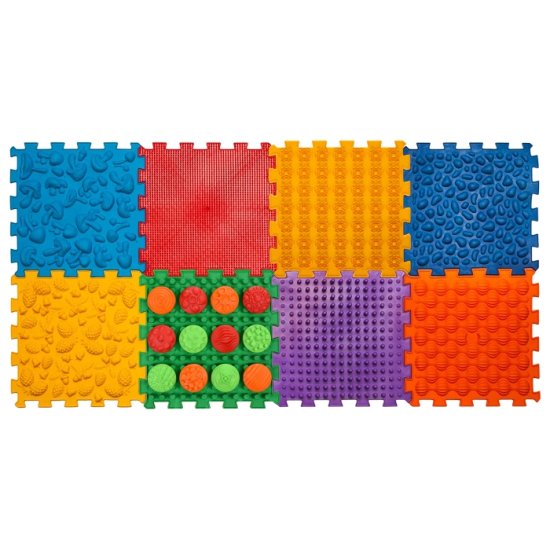Masážní podložka Mix Puzzle 8 dílů + vzory zdarma