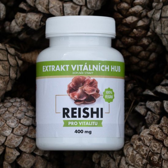 Reishi - Leskokorka lesklá min.30% polysacharidů a 4% triterpenů